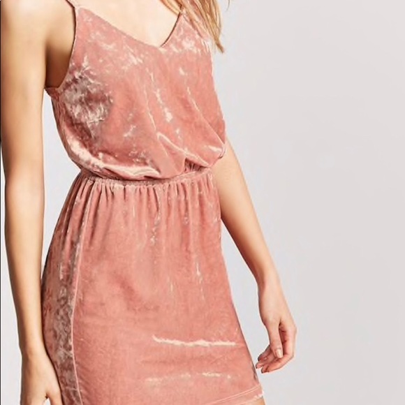 light pink velvet dress